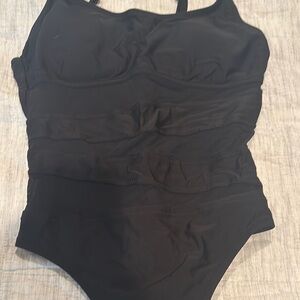 Chic Black One-Piece Swimsuit